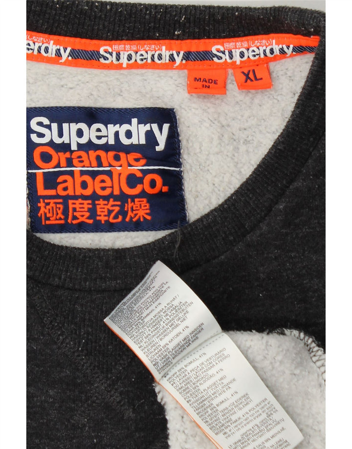 SUPERDRY moletom masculino Jumper XL azul marinho algodão