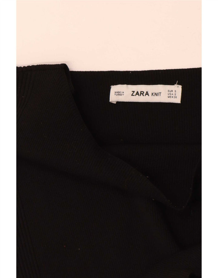 Colete feminino Zara UK 10 pequeno preto