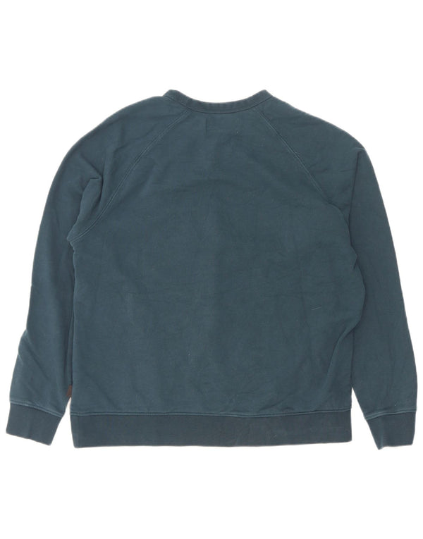 Suéter masculino Marks & Spencer de algodão azul médio