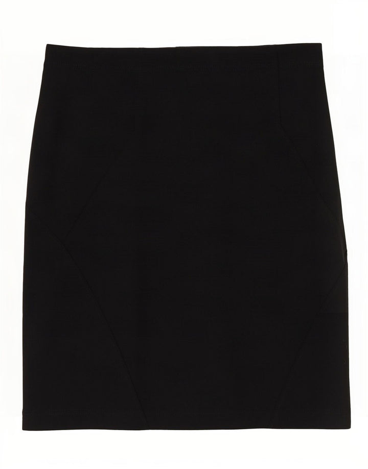 Saia lápis feminina Hugo Boss Reino Unido 12 médio W30 viscose preta