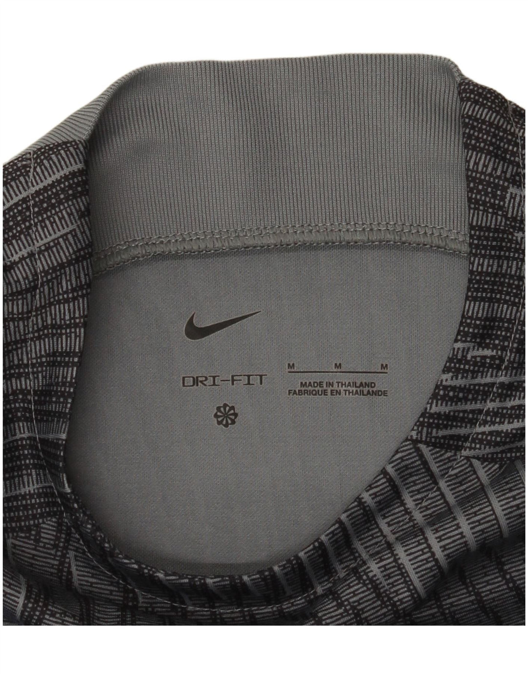 Camiseta masculina Nike Dri Fit Top camuflagem cinza médio