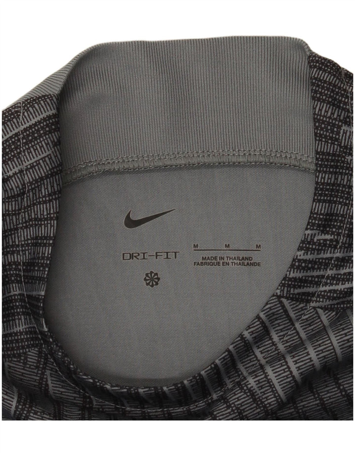 Camiseta masculina Nike Dri Fit Top camuflagem cinza médio