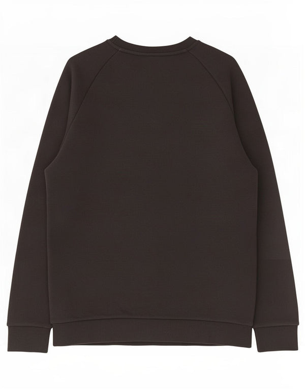 Adidas Mens Moletom Jumper Médio Algodão Preto