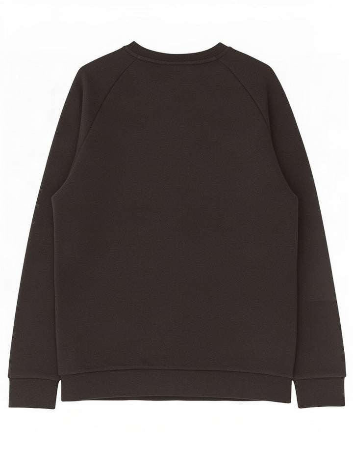 Adidas Mens Moletom Jumper Médio Algodão Preto