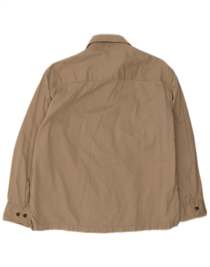 Camisa Wrangler Boys 14-15 Anos Grande Risca de Giz Bege