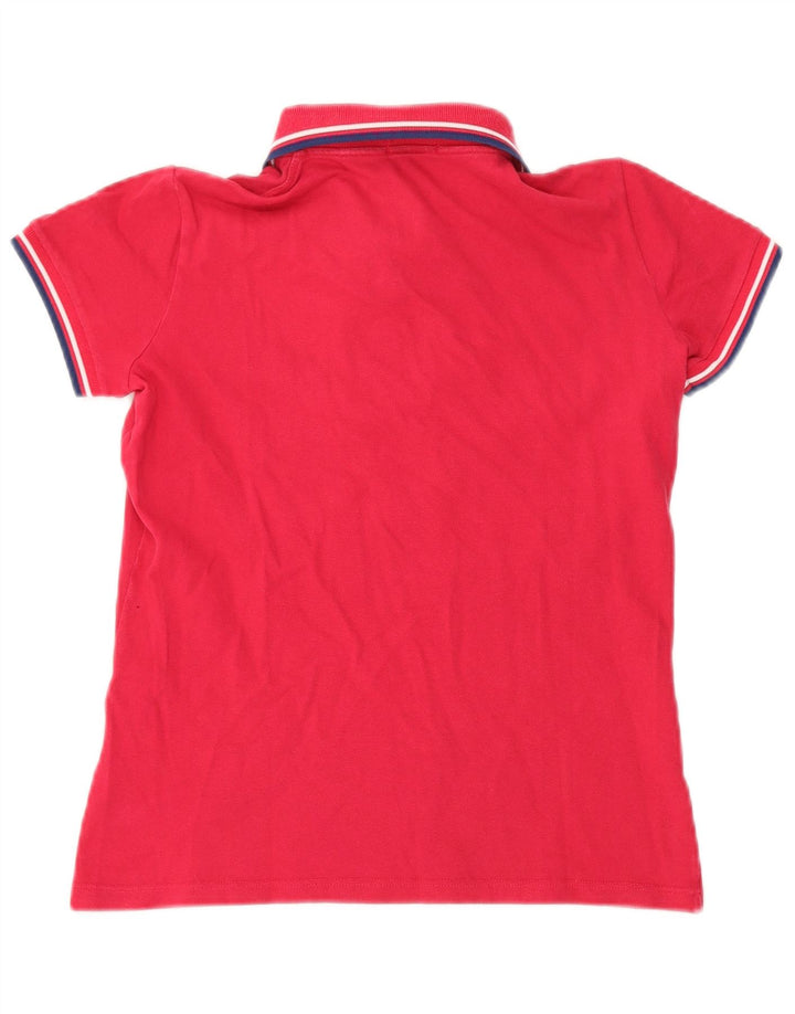 Camisa polo feminina Fred Perry Reino Unido 14 grande vermelha