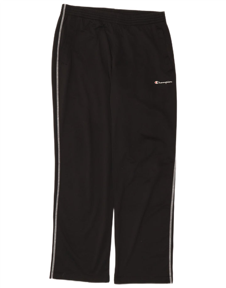 Calça de treino masculina Champion grande poliéster preto