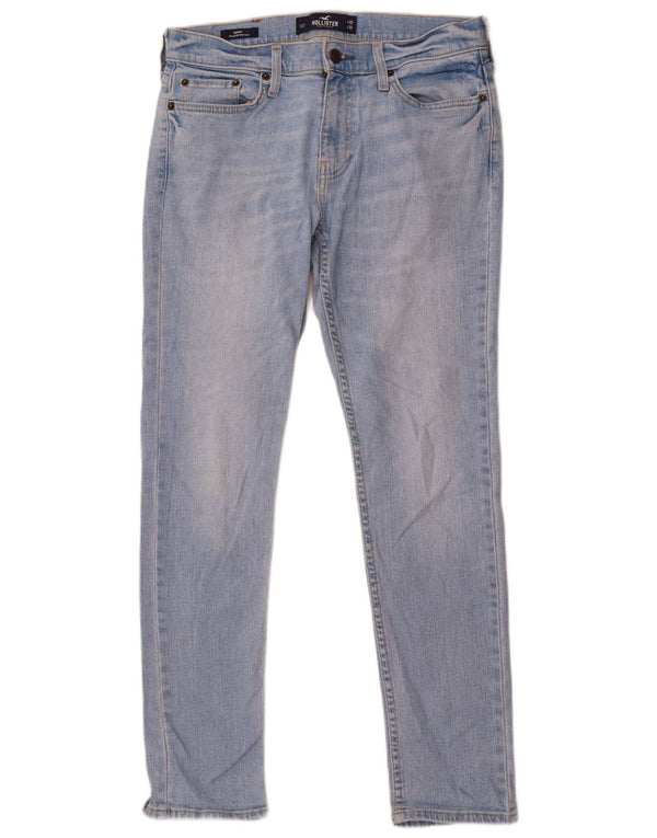 Hollister Mens Jeans Skinny W30 L30 Azul Algodão