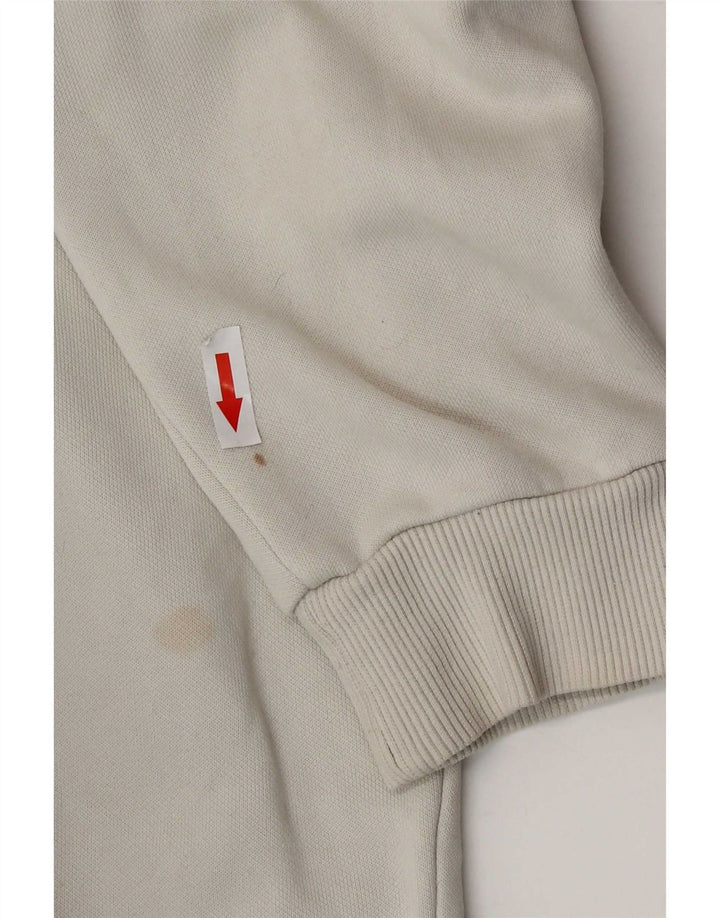 Puma masculino gráfico moletom com capuz médio algodão bege
