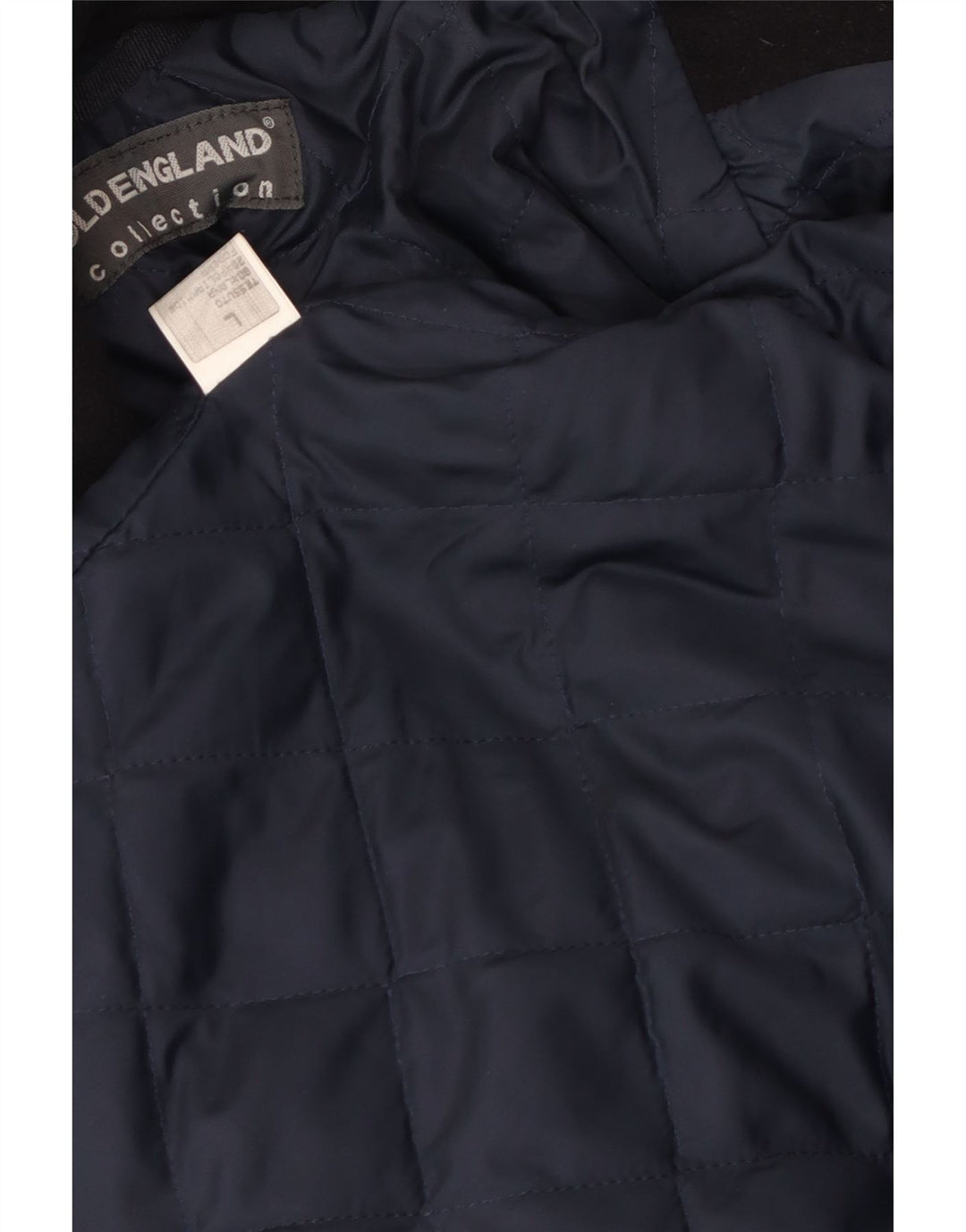 Casaco masculino Pea Old England Reino Unido 40 grande lã azul marinho