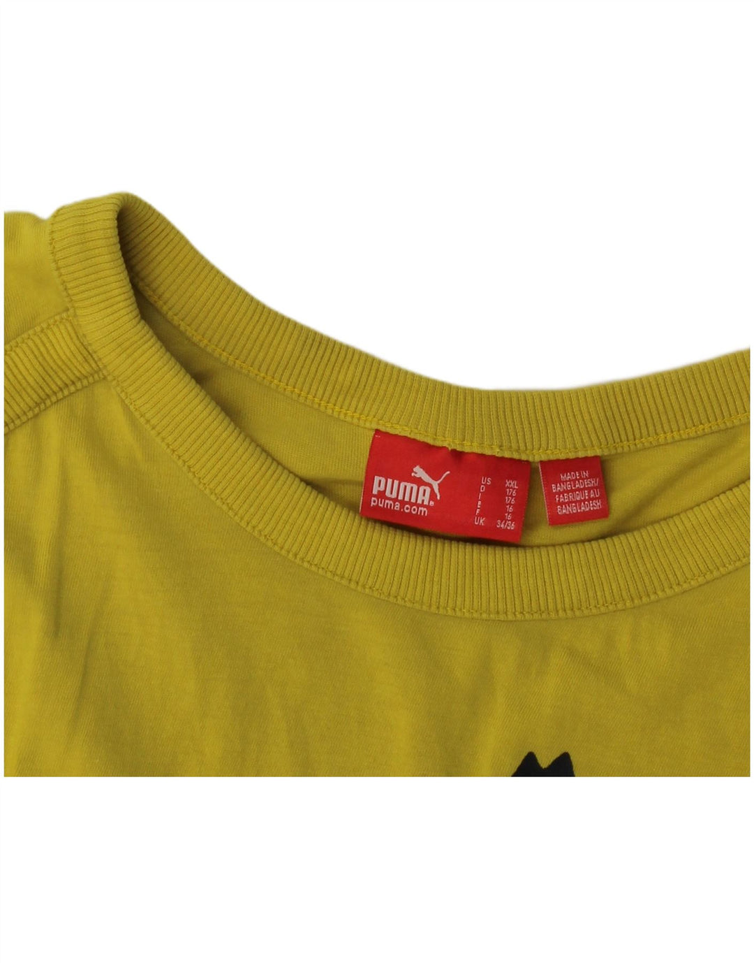 Camiseta Puma Menino Graphic Top 15-16 Anos Amarelo