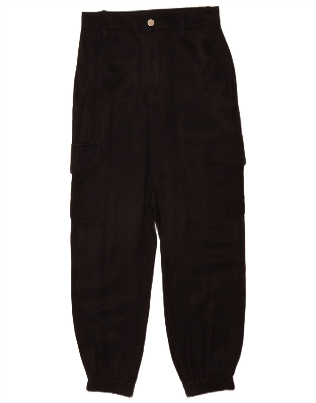 Calça jogger feminina Zara Cargo pequena W26 L28 preta