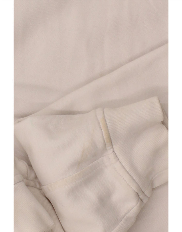 LEVI'S Womens Oversized Graphic Hoodie Jumper UK 6 XS White Cotton Vintage Levi's and Second-Hand Levi's from Messina Hembry 