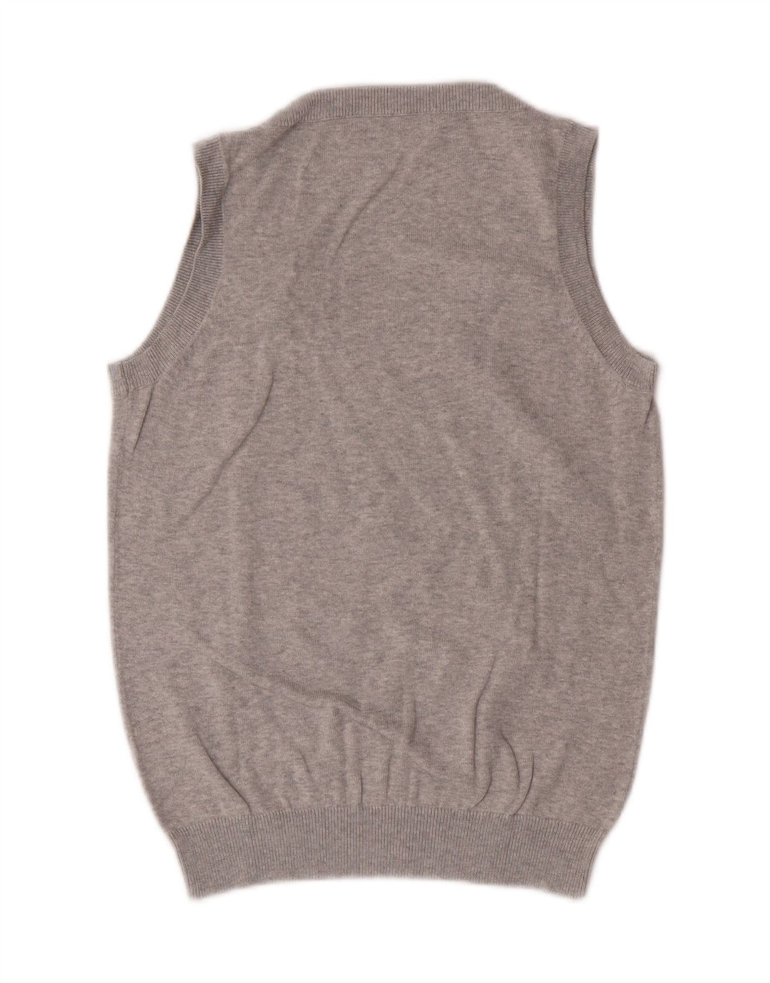 ZARA Womens Vest Tank Top UK 14 Large Grey Cotton Vintage Zara and Second-Hand Zara from Messina Hembry 