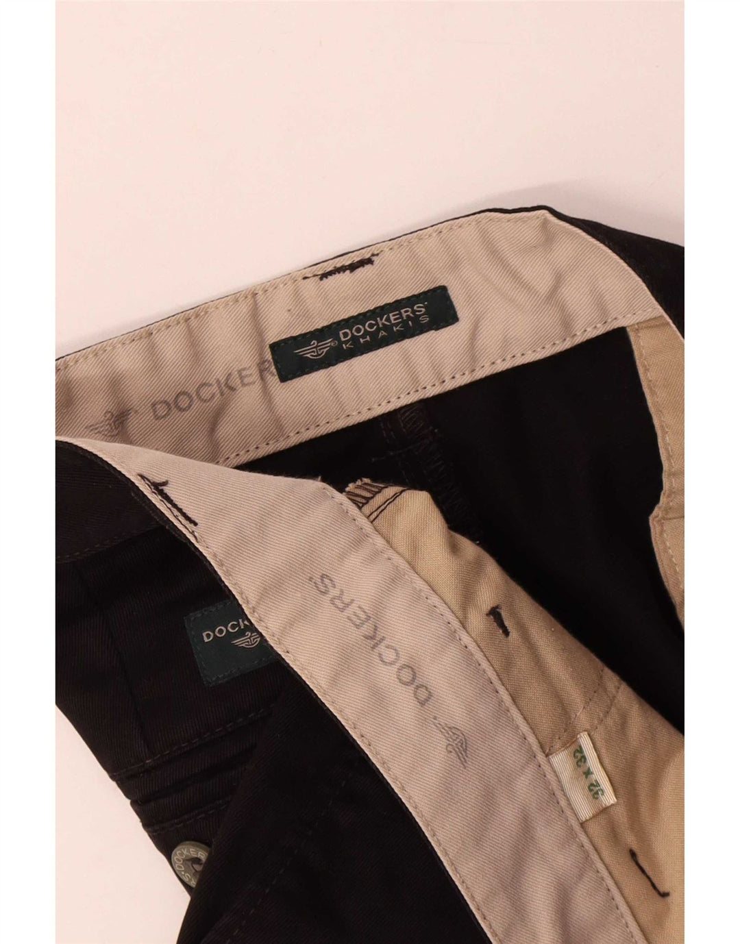 Calça jeans masculina Dockers cáqui reta W32 L32 preta