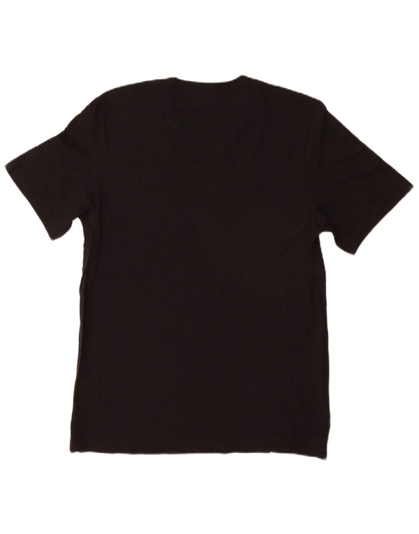 Camiseta masculina Hugo Boss grande algodão preto