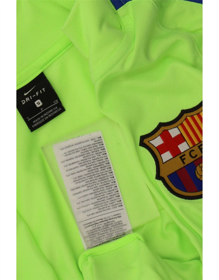 Nike Mens FCB Tracksuit Top Jacket Pequeno Verde Colorblock Poliéster