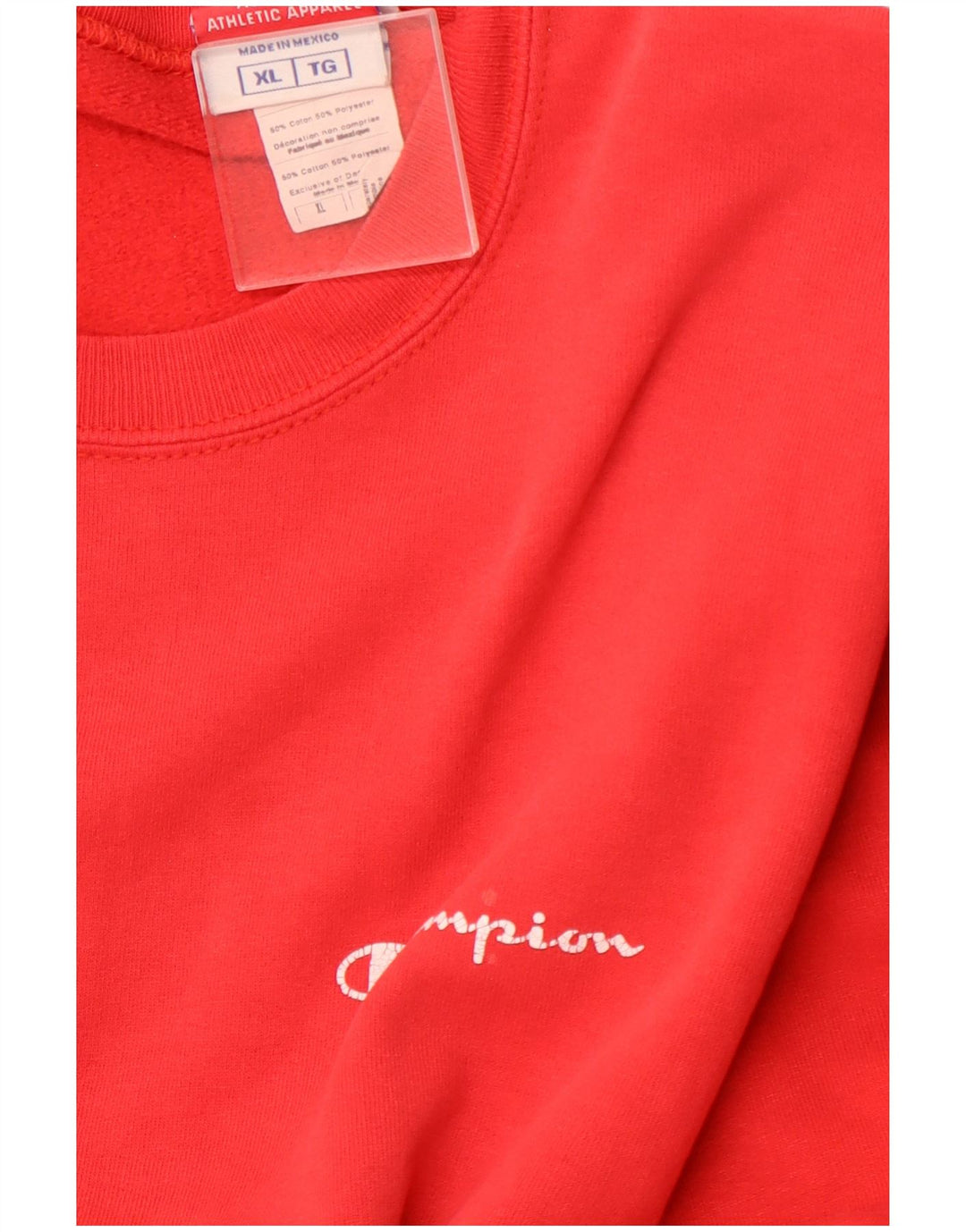 CHAMPION Suéter Masculino Jumper XL Algodão Vermelho