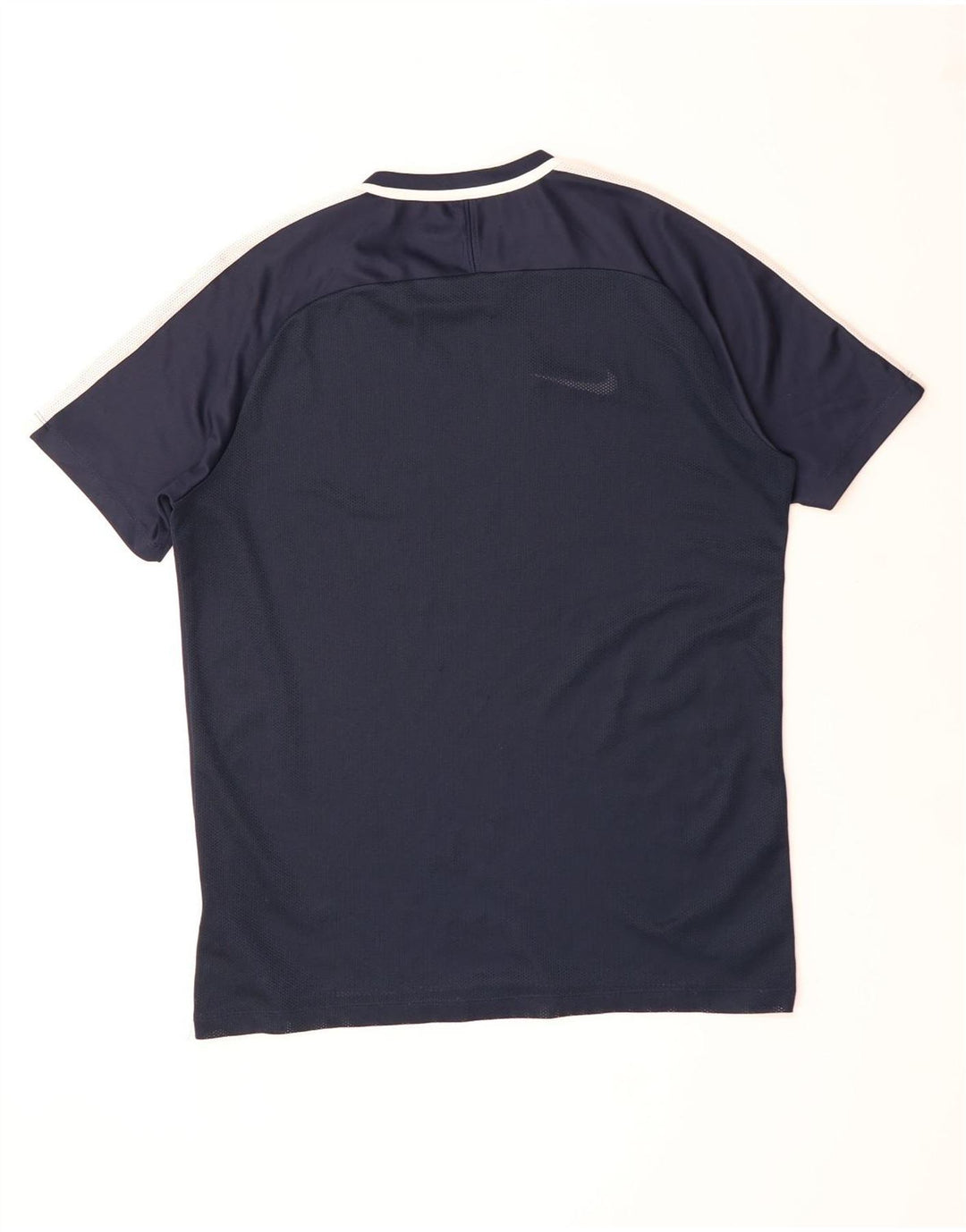 Camiseta masculina NIKE Dri Fit grande poliéster colorblock azul marinho