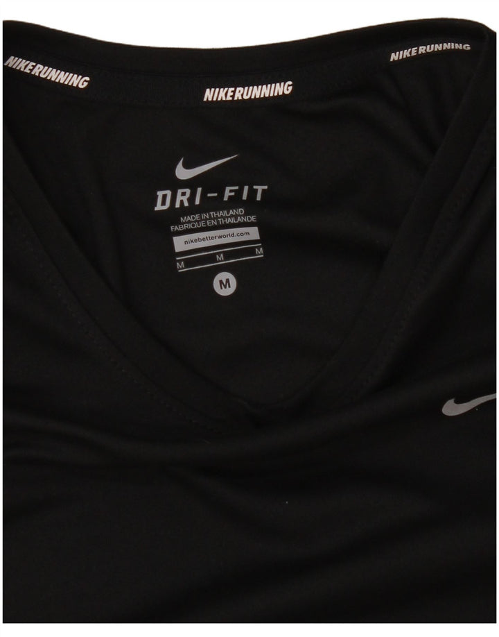 Top Nike Dri Fit Feminino Manga Longa UK 14 Médio Preto