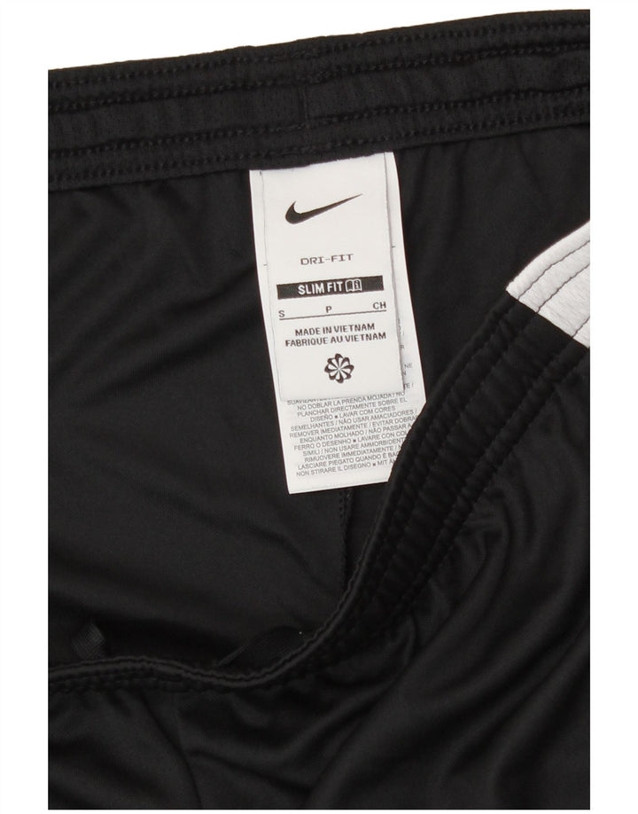 Shorts esportivos masculinos Nike Dri Fit Slim Fit pequeno preto colorblock poliéster