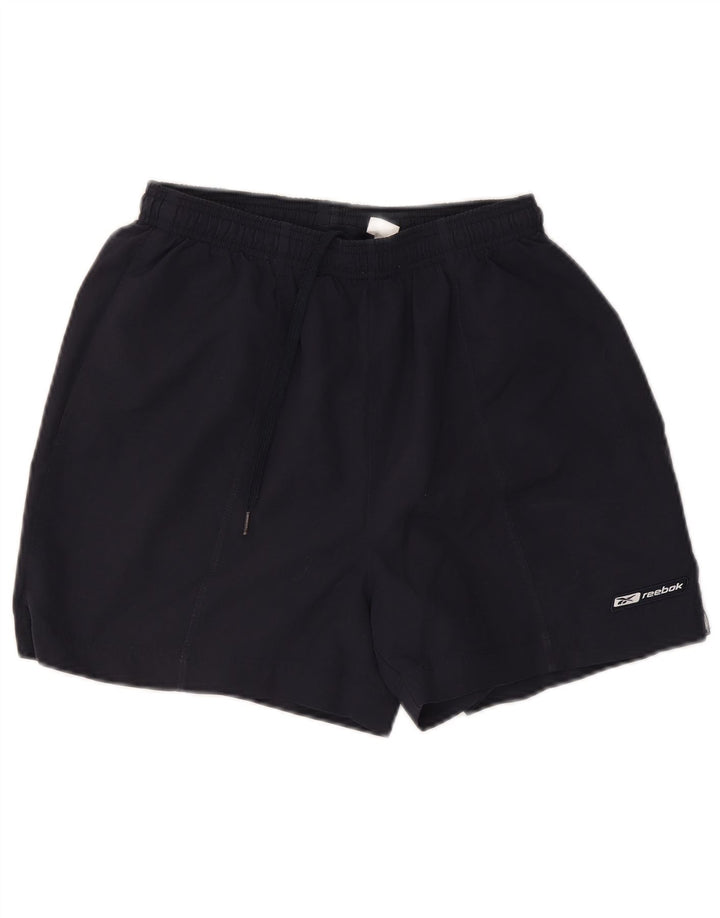 Shorts de natação masculino Reebok médio azul marinho poliéster