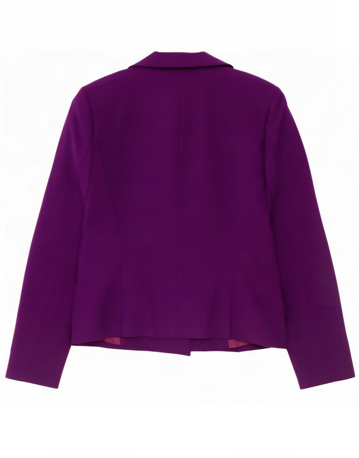 Jaqueta blazer feminina Zara com peito duplo Reino Unido 14 grande roxo