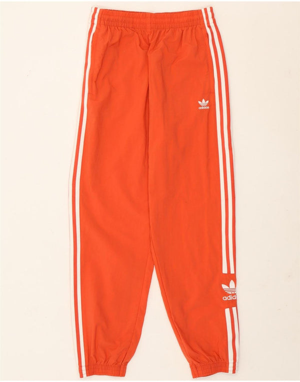 Adidas Womens Tracksuit Calças Joggers UK 10 Small Orange Colourblock