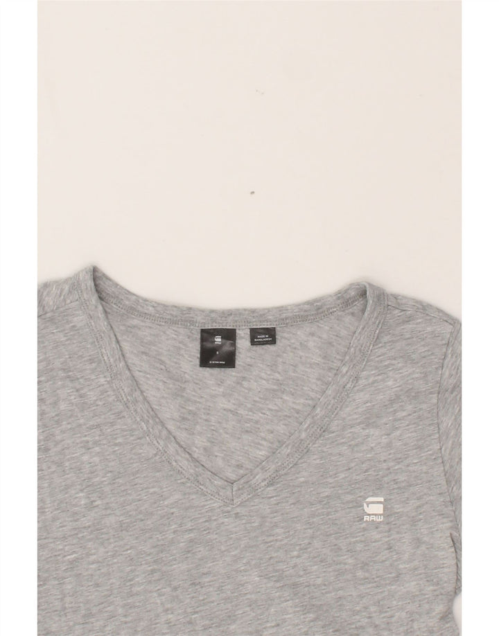 G-STAR Womens T-Shirt Top UK 8 Small Grey Vintage G-Star and Second-Hand G-Star from Messina Hembry 