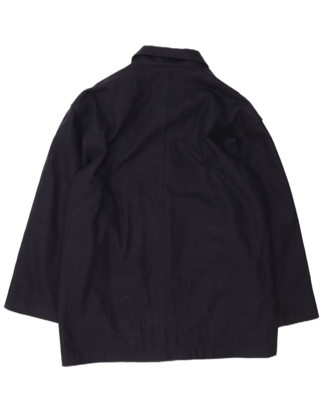 Sobretudo masculino Navigare UK 42 XL lã azul marinho