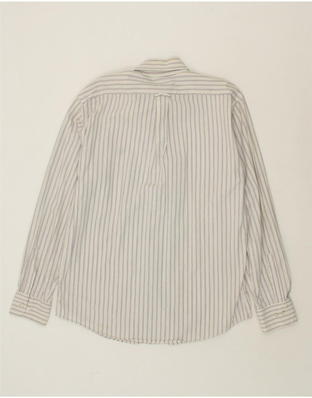 Camisa masculina FRED PERRY XL algodão listrado branco