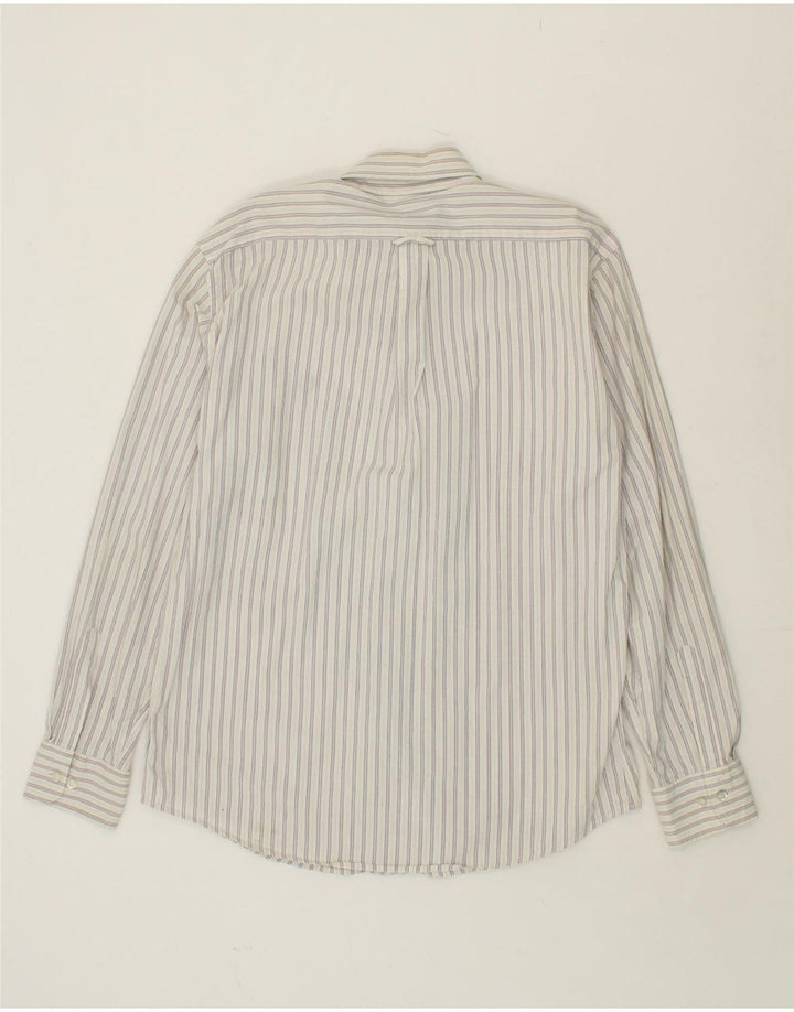 Camisa masculina FRED PERRY XL algodão listrado branco