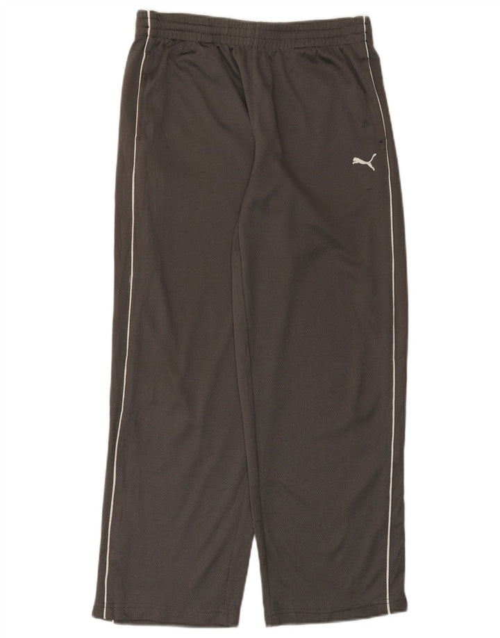 Calças de treino Puma Boys 11-12 anos grandes cinza poliéster