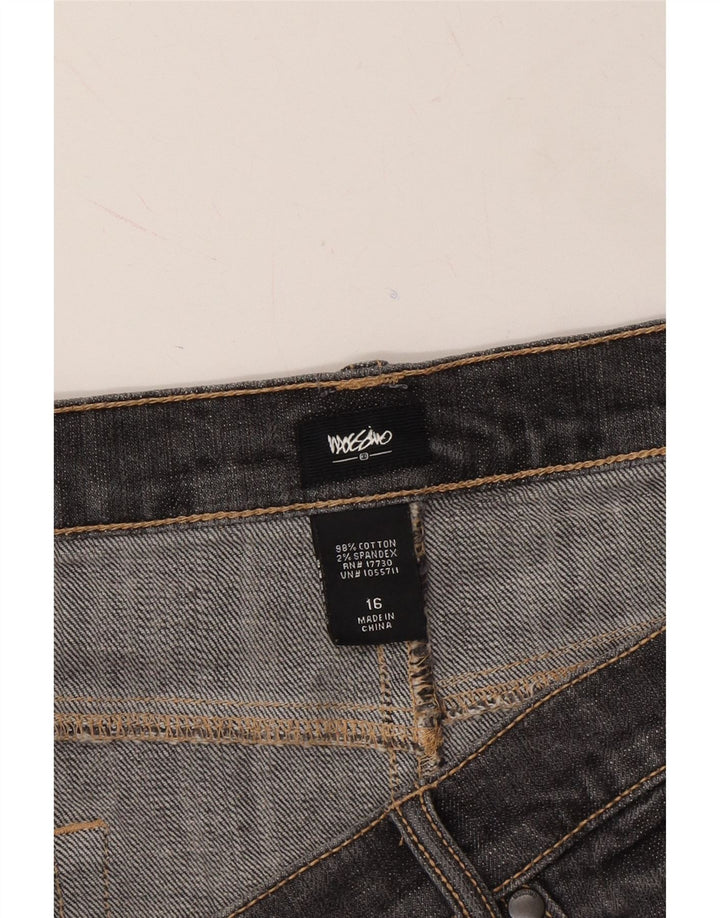 MOSSIMO Womens Denim Skirt US 16 2XL W40 L26 Grey Cotton Vintage Mossimo and Second-Hand Mossimo from Messina Hembry 