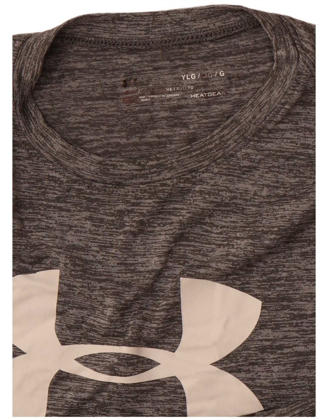 Camiseta gráfica UNDER ARMOUR Boys Heat Gear 11-12 anos grande cinza