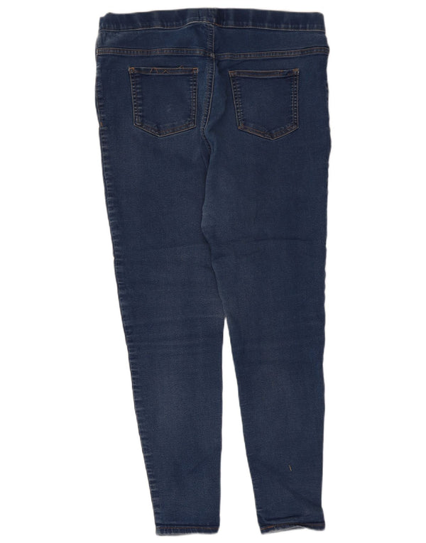 Calça jeans feminina Marks & Spencer UK 16 grande W34 L26 azul algodão