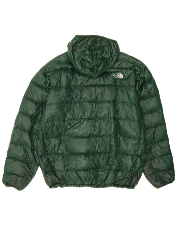 Jaqueta masculina acolchoada com capuz The North Face UK 42 XL verde nylon