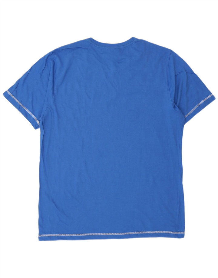 Camiseta gráfica masculina Tio Sam Top XL algodão azul