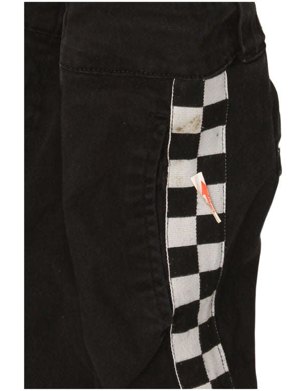 Calça Chino Feminina Slim Dickies EUA 9 Médio W29 L28 Preto Geométrico
