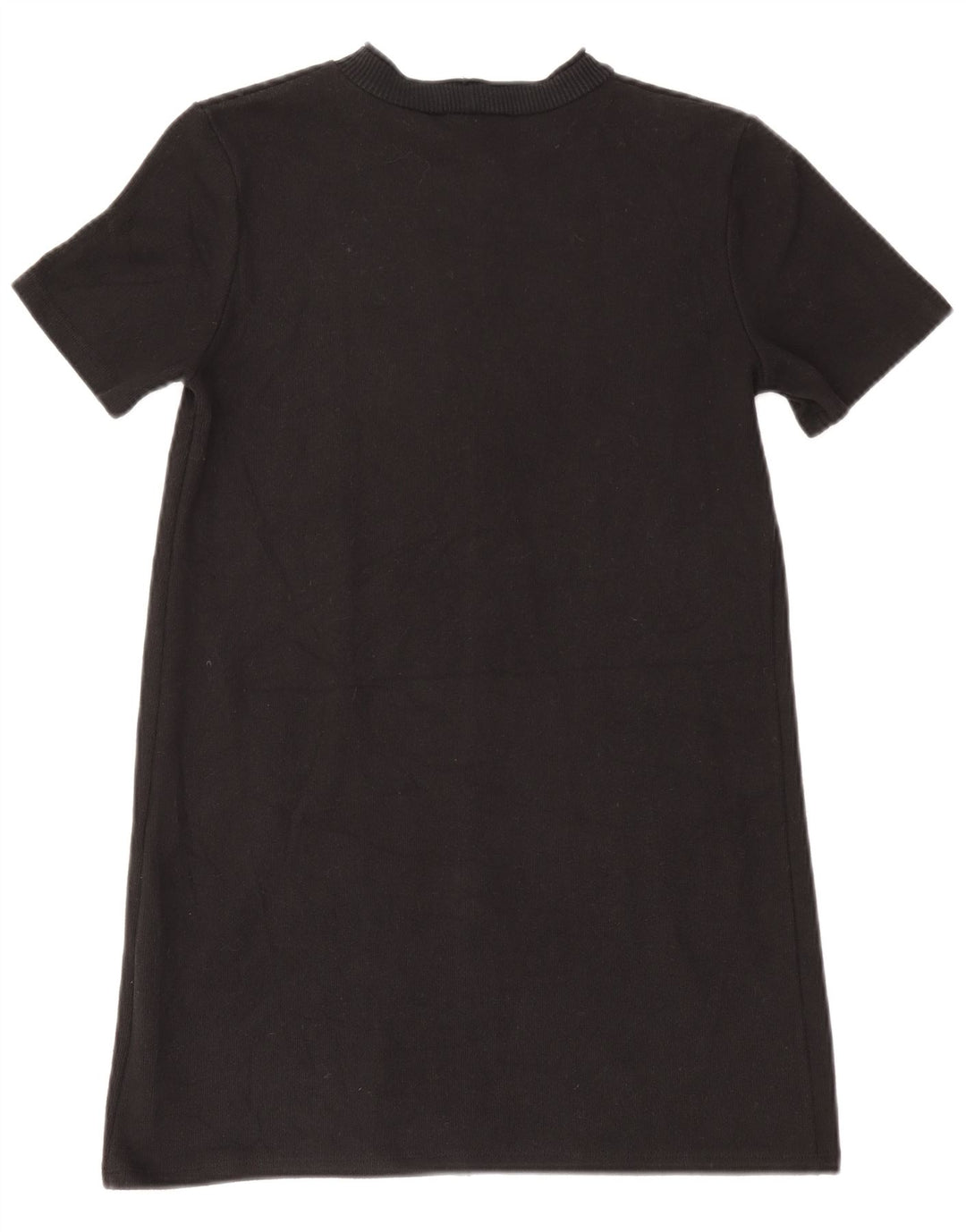 Vestido jumper feminino Zara Reino Unido 14 poliéster preto médio