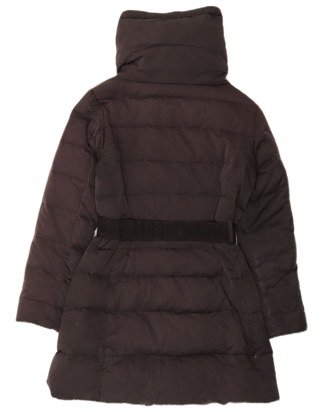 Casaco acolchoado feminino Zara UK 12 médio preto