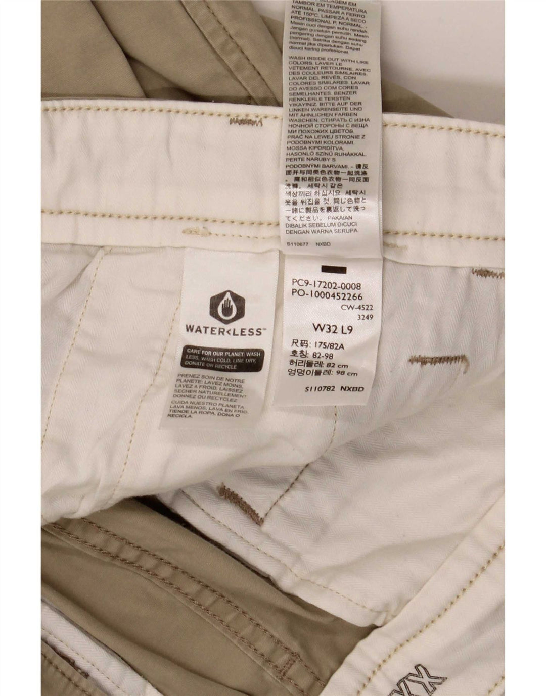 Shorts Chino Masculino Levi's W32 Algodão Bege Médio