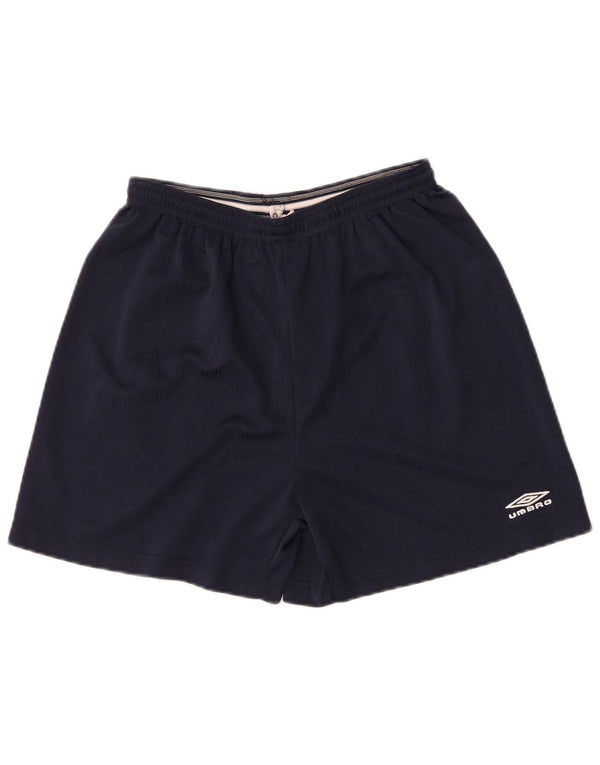 Shorts esportivos masculinos Umbro grandes poliéster azul marinho