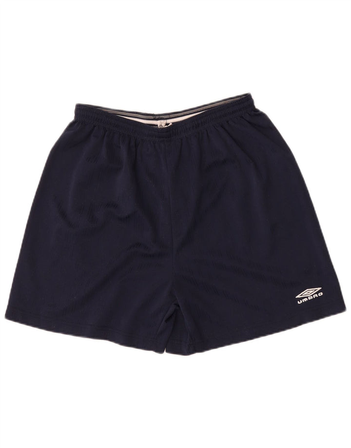 Shorts esportivos masculinos Umbro grandes poliéster azul marinho