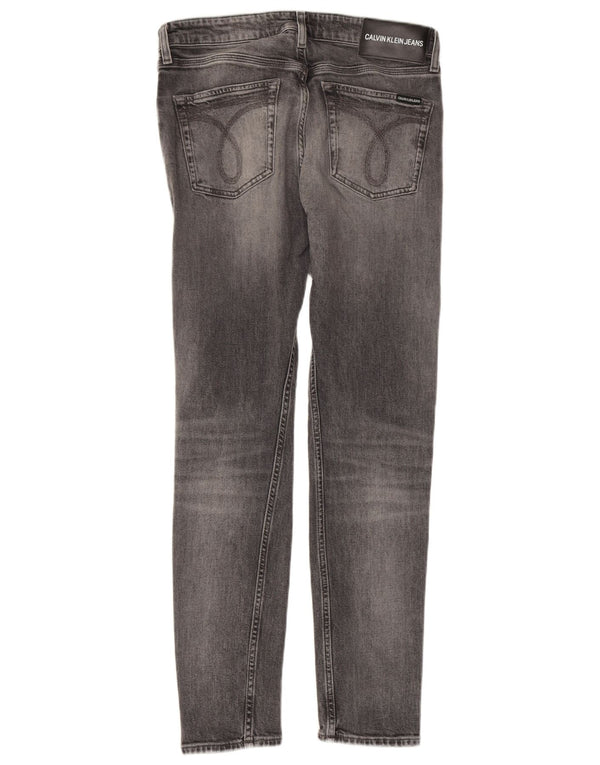 Calça jeans skinny feminina CALVIN KLEIN W31 L32 algodão cinza