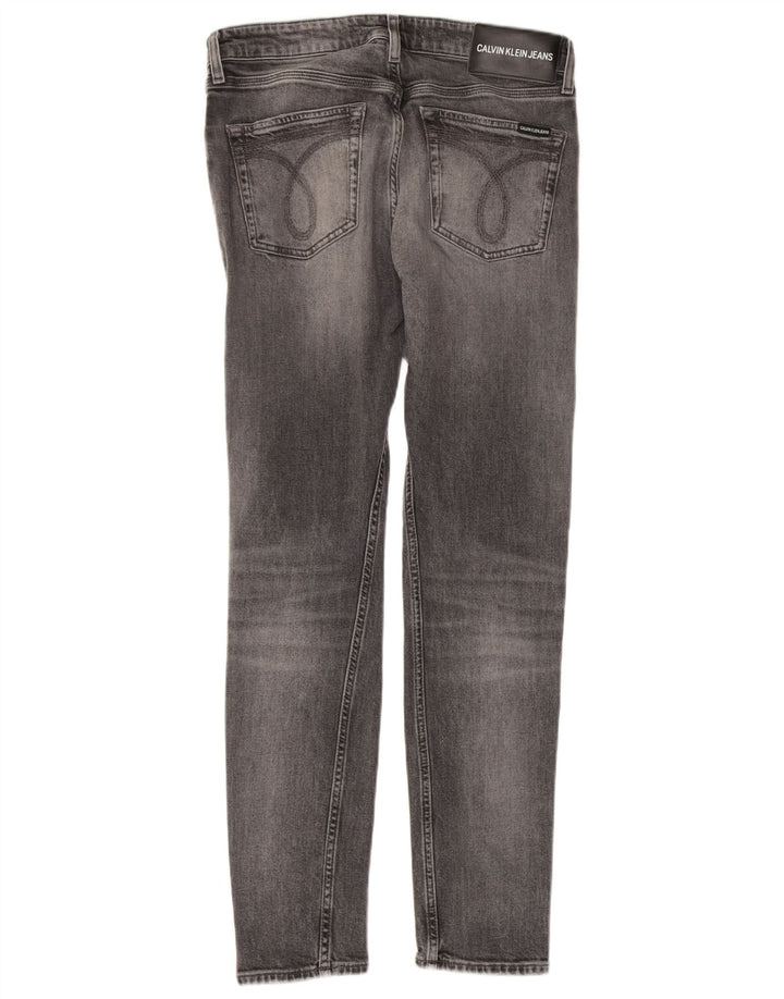 Calça jeans skinny feminina CALVIN KLEIN W31 L32 algodão cinza