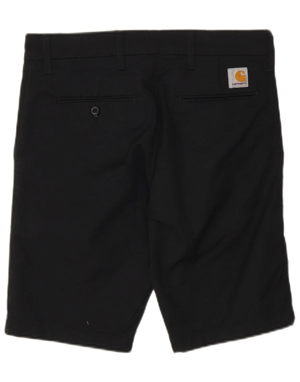 Carhartt Mens Chino Shorts W29 Médio Algodão Preto