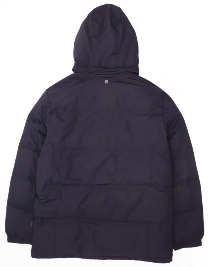 Jaqueta masculina acolchoada com capuz Mountain Warehouse UK 40 grande azul marinho