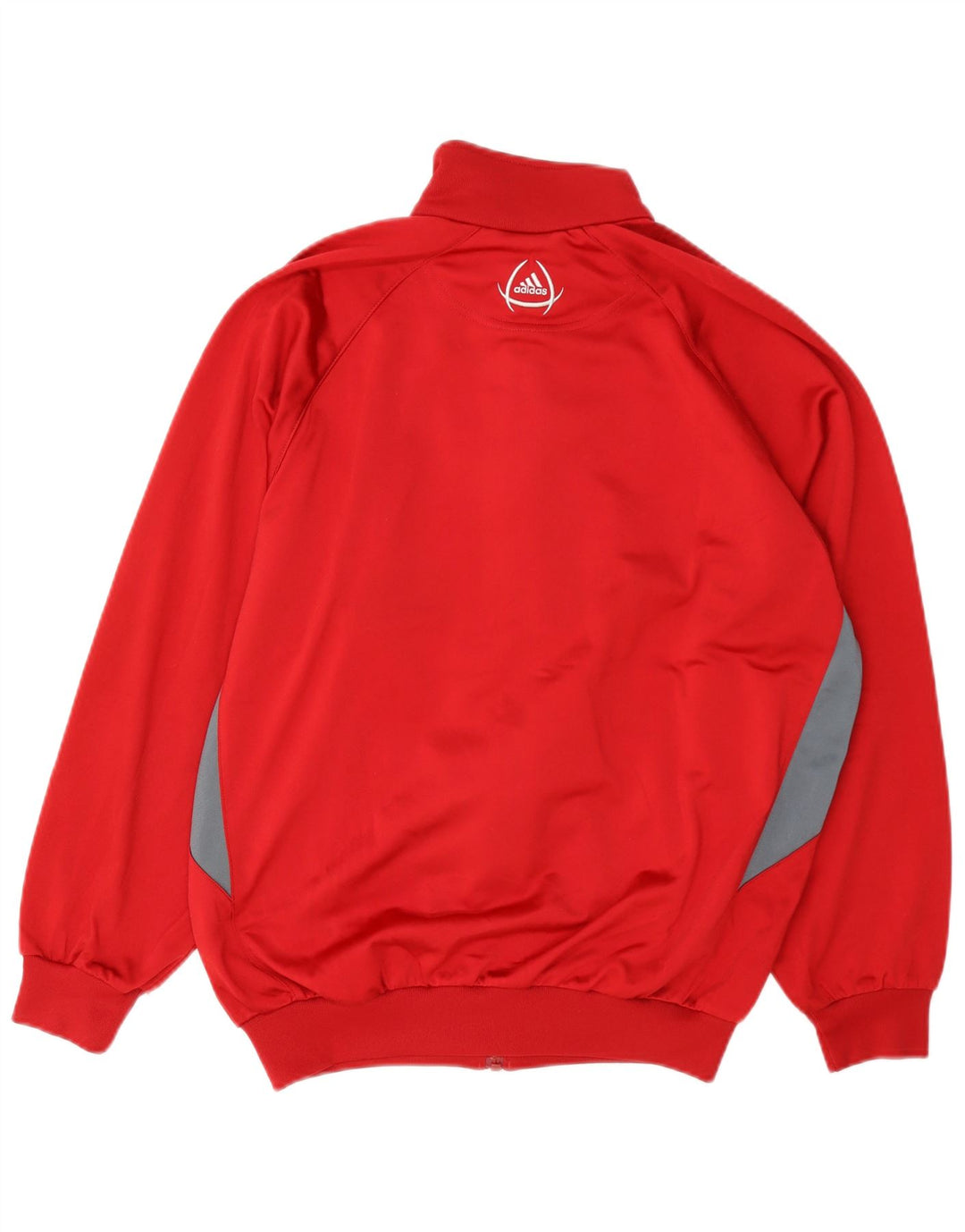 Adidas Mens Tracksuit Top Jacket UK 34/36 Pequeno Vermelho Colorblock Poliéster