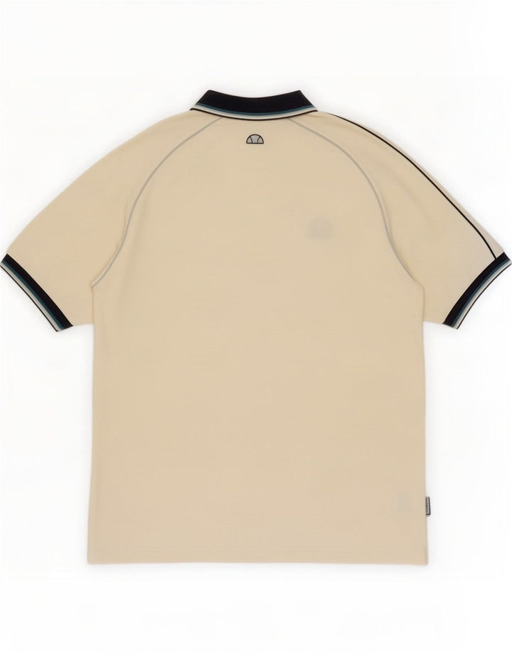 Camisa polo masculina Ellesse grande algodão branco